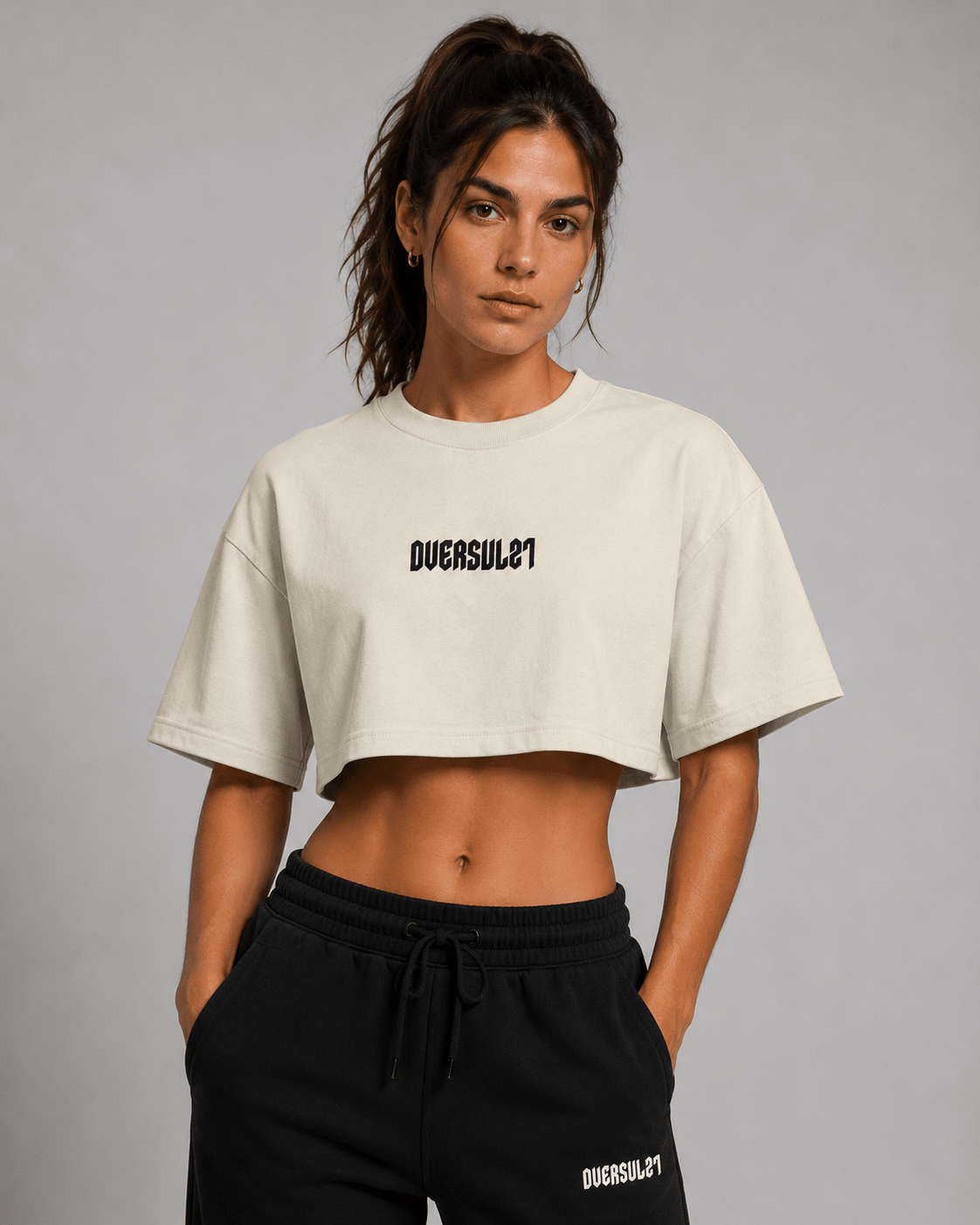 Camiseta cropped OVERSUL27 - Leão - Oversul27