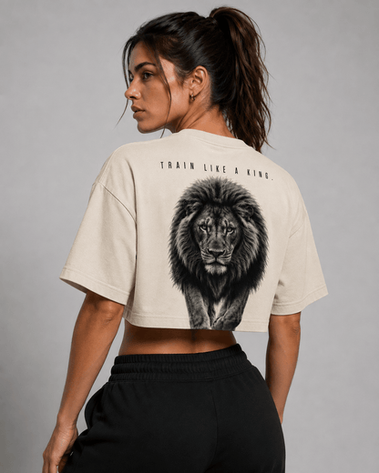 Camiseta cropped OVERSUL27 - Leão - Oversul27