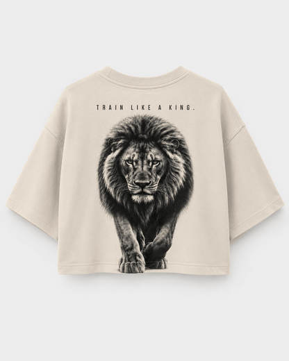 Camiseta cropped OVERSUL27 - Leão - Oversul27