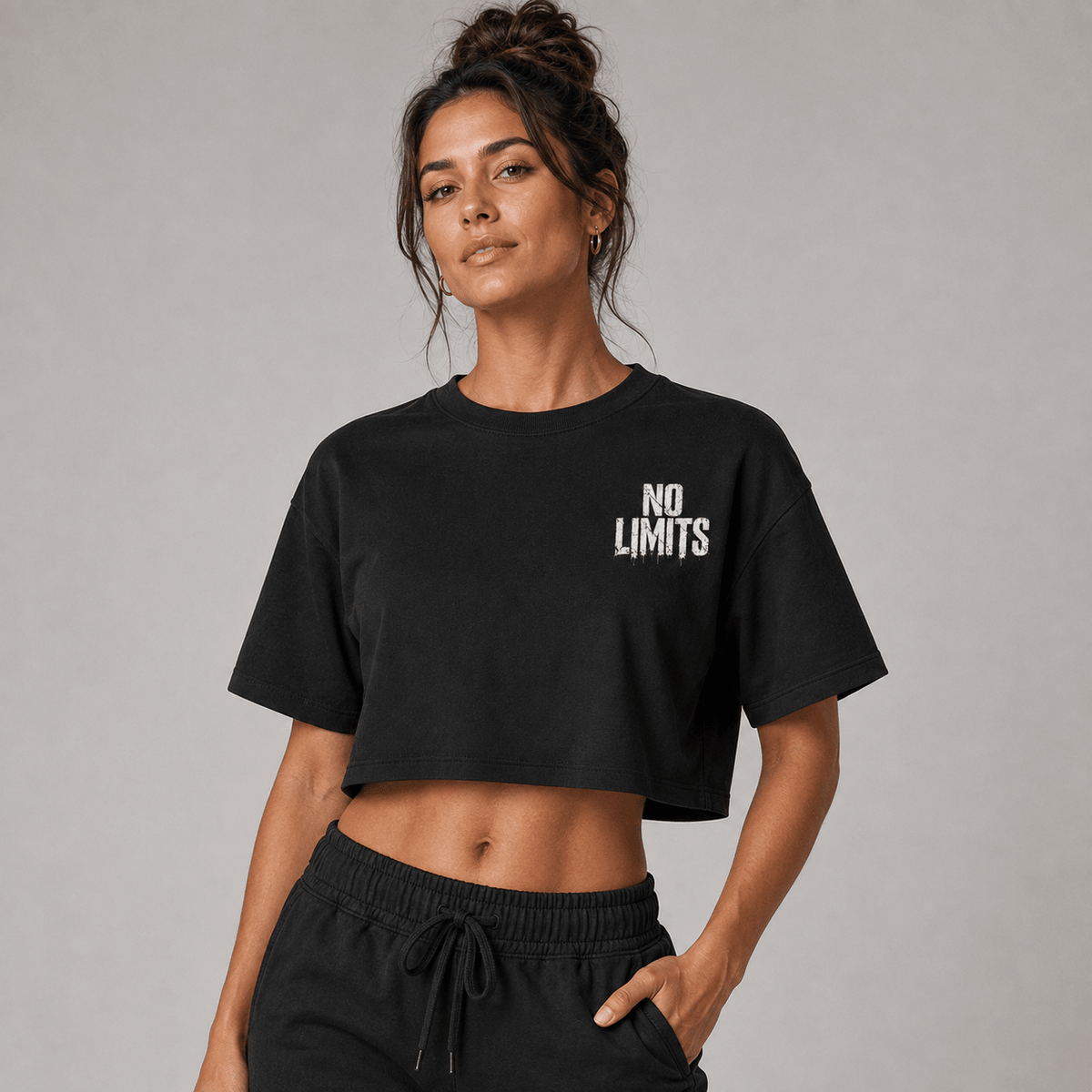 Camiseta cropped OVERSUL27 - No Limits - Oversul27