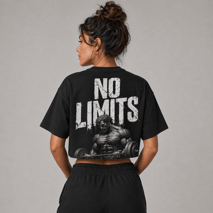 Camiseta cropped OVERSUL27 - No Limits - Oversul27